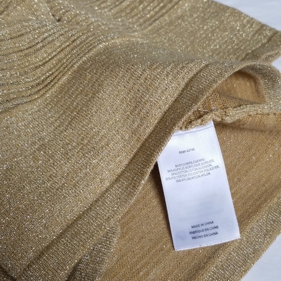 Endless Rose glittery knit top short sleeve Small - Picture 7 of 8